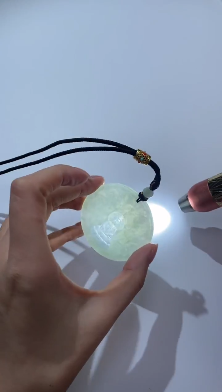 颈饰未镶嵌翡翠五**g374479/翡翠御龙观音   多样性一件发