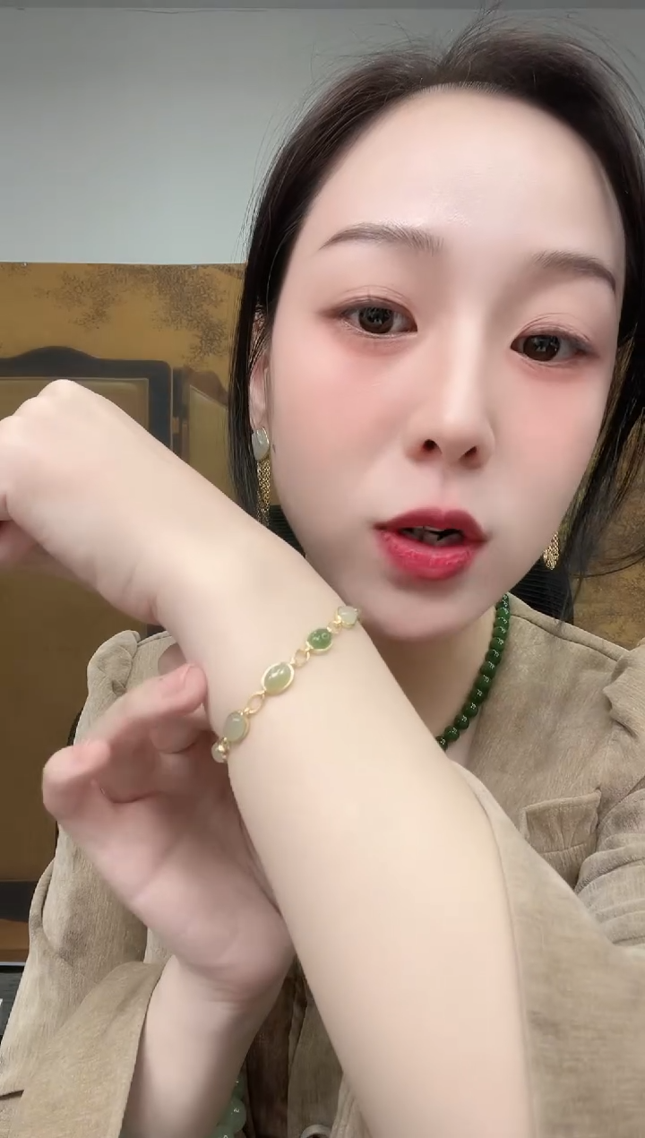 【闪购商品】和田玉手链银S925镶嵌多样性拍一发一