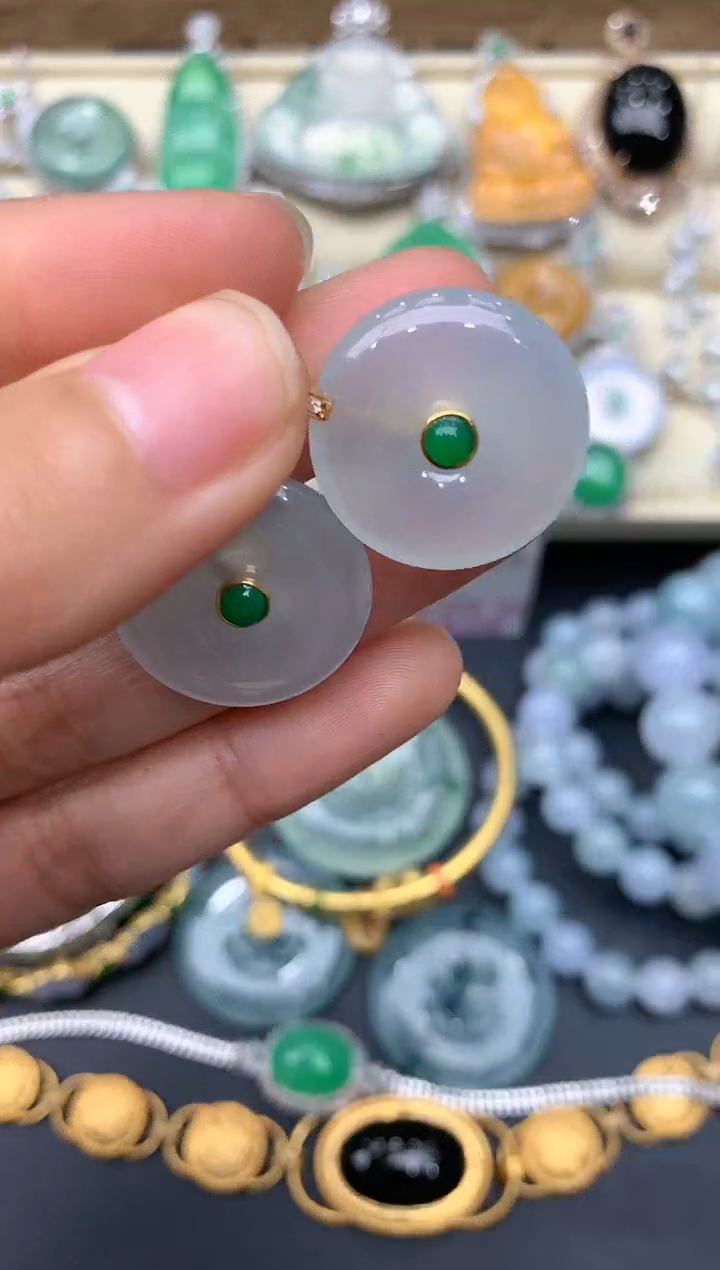 【闪购商品】翡翠颈饰18K金镶嵌208-中国好珍宝