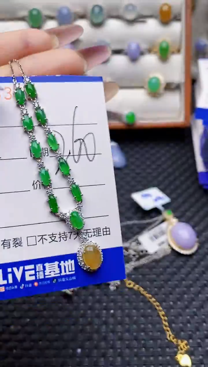 银S925镶嵌戒指翡翠皎8389