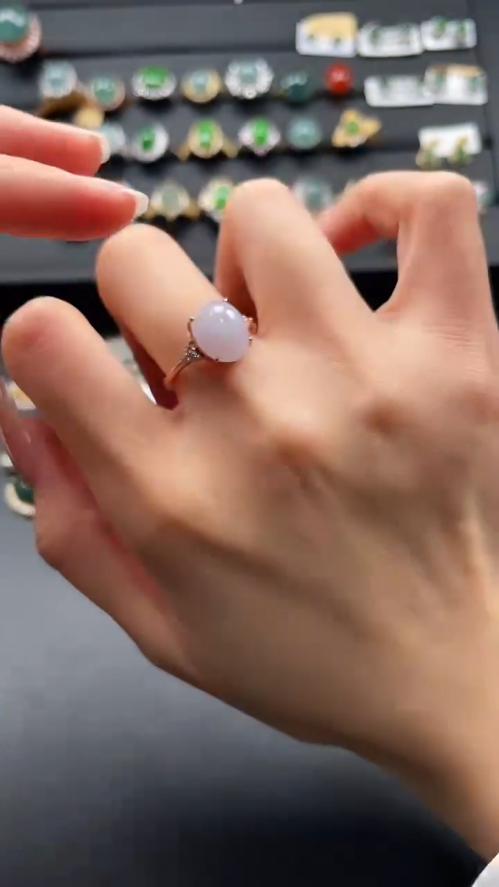 【闪购商品】翡翠戒指银S925镶嵌474654