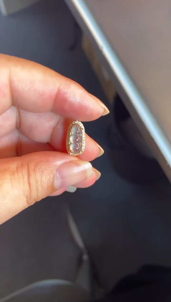 吊坠(不含链)银S925镶嵌翡翠1