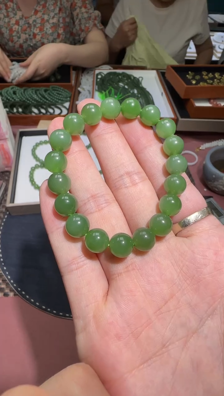 手串未镶嵌和田玉【钰724】12 7023多样性发其一