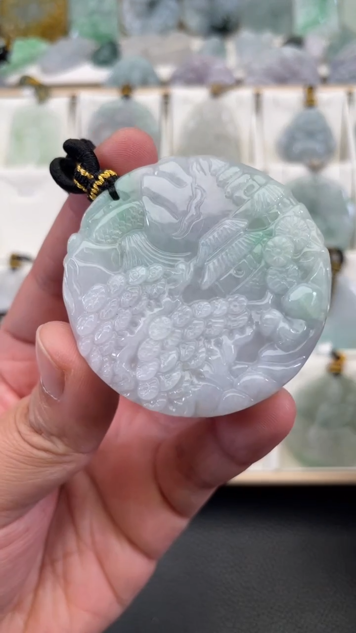 颈饰未镶嵌翡翠天然缅甸翡翠A货81