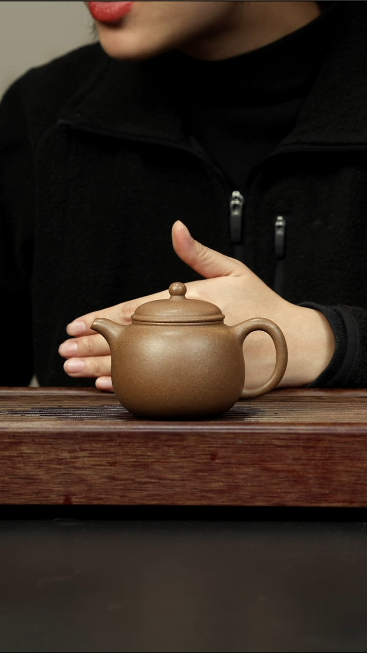 茶壶紫砂芝麻绿 大匏樽 220左右