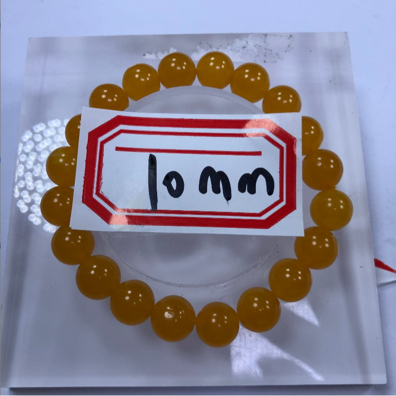 鸡油黄10mm手串发一条B45