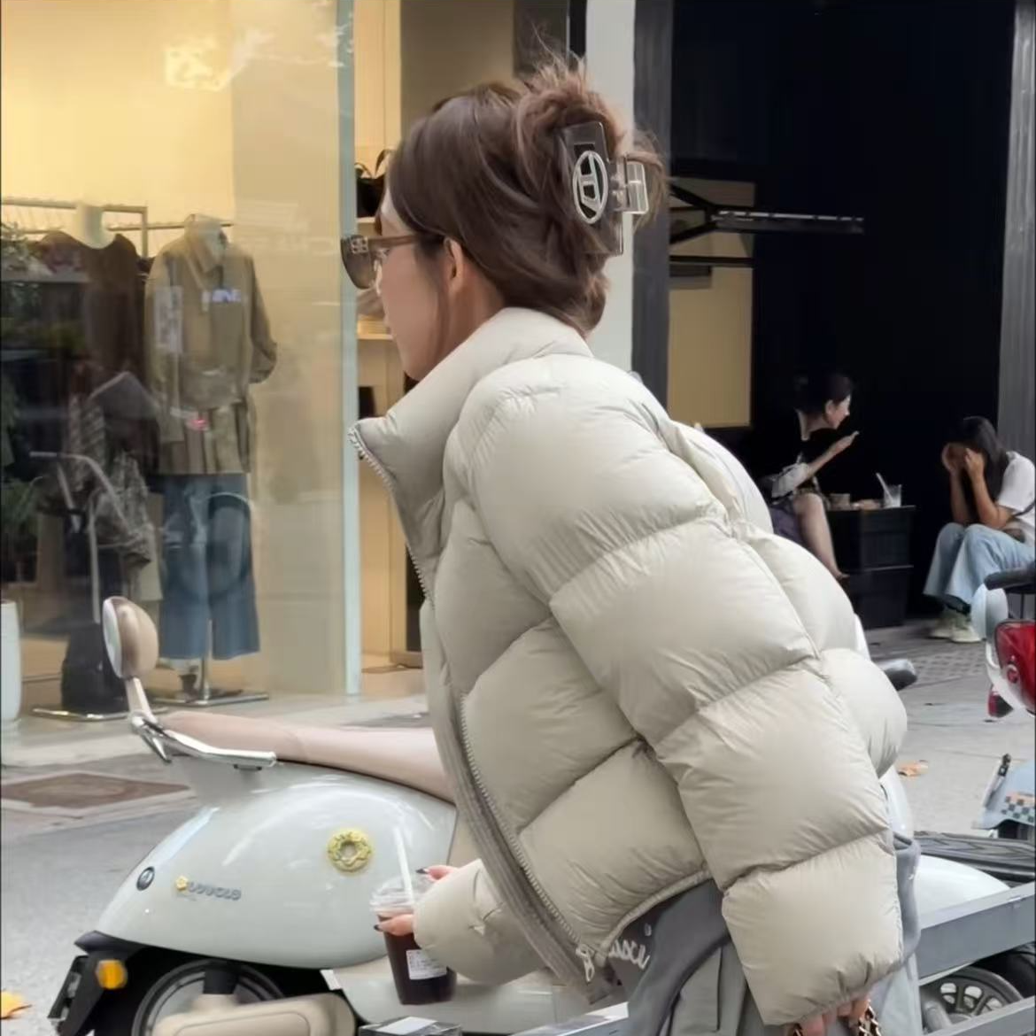 PAOFUE【95白鸭绒】新款冬季韩版宽松羽绒服女短款加厚10.25