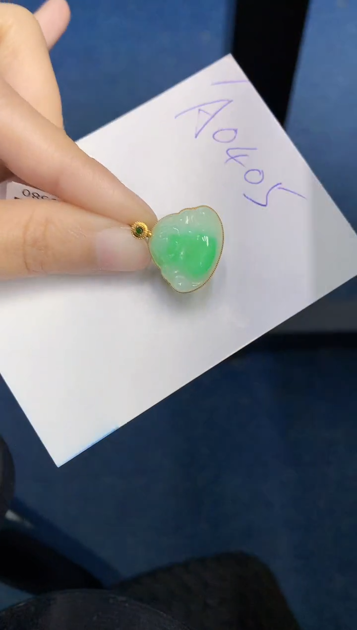 【闪购商品】翡翠颈饰18K金镶嵌000000000