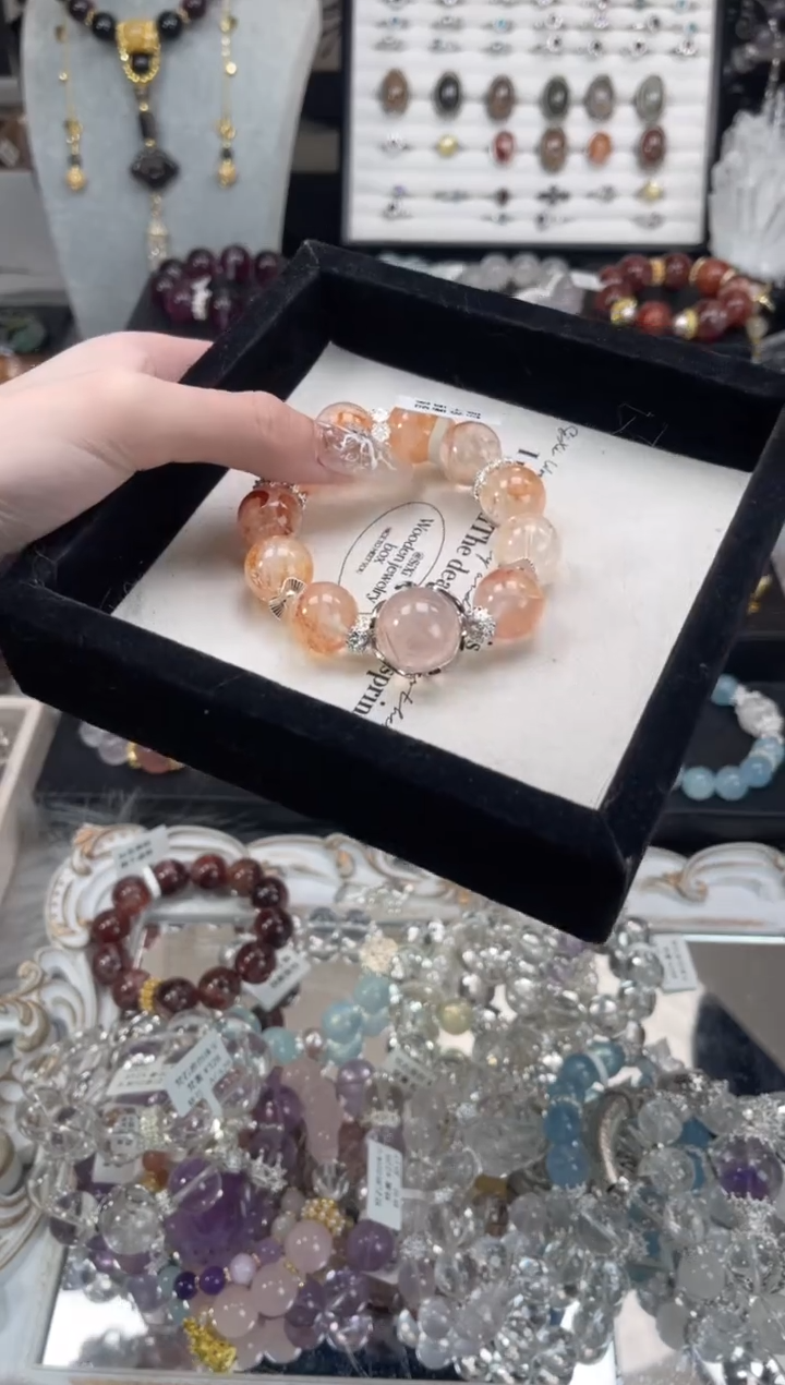 【闪购商品】烟晶手链银S925镶嵌天然水晶 多样性发货