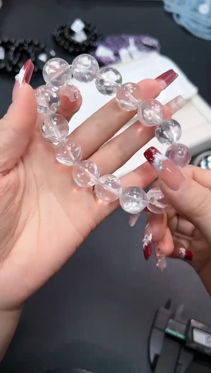 【闪购商品】水晶手串未镶嵌49E多样性发其一/1条15mm默认微瑕