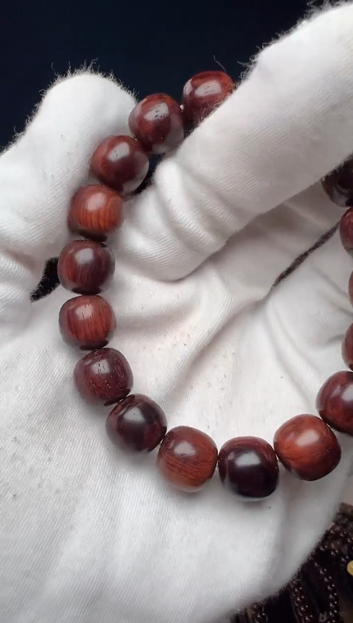 黄花梨/降香黄檀手串/手链1.2 紫油梨 无胶无蜡