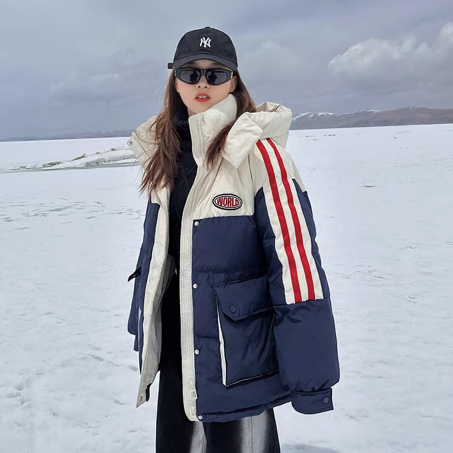 【冬季新款棉服】棉服女童厚款潮流韩版秋冬加厚