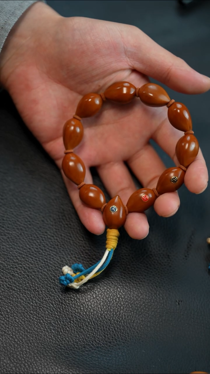 手串/手链橄榄核沐光--1.5精抛老油核三标款