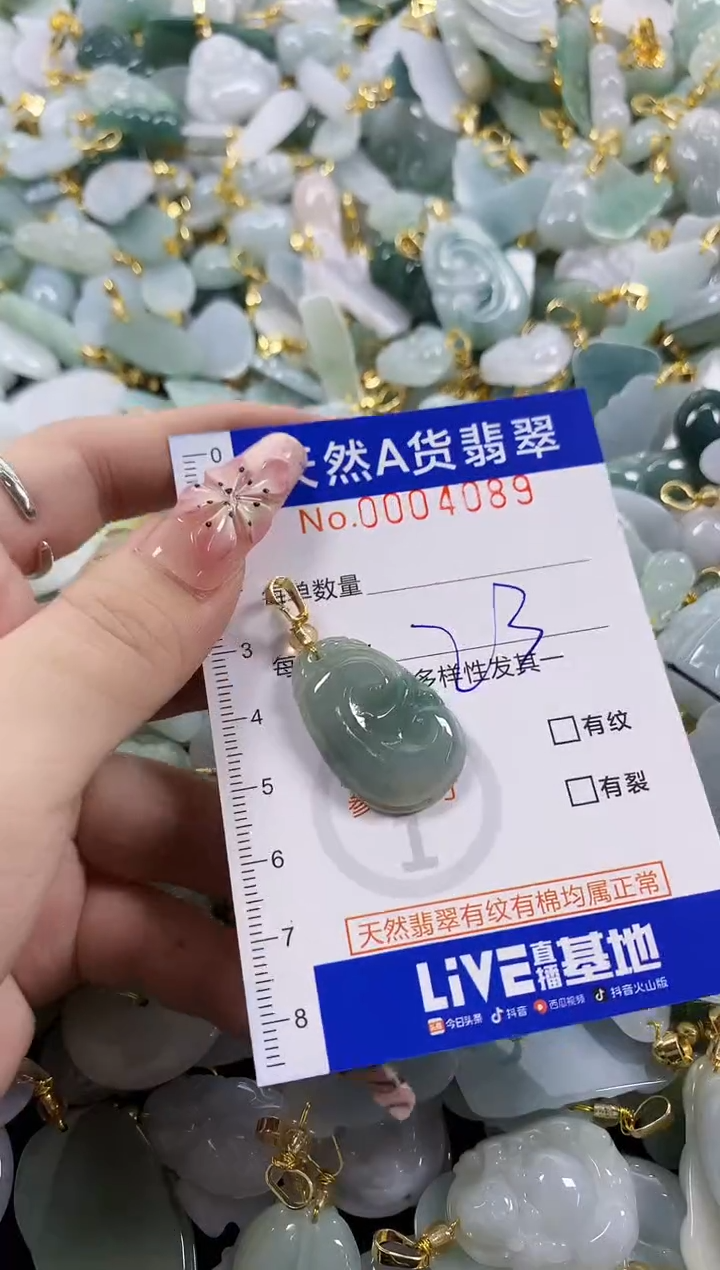 颈饰未镶嵌翡翠天然A货翡翠