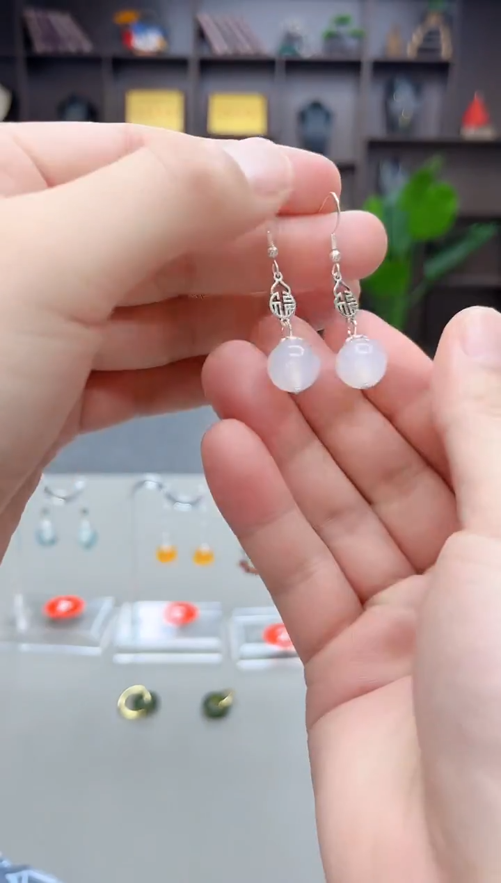 未镶嵌耳饰玛瑙/玉髓522000