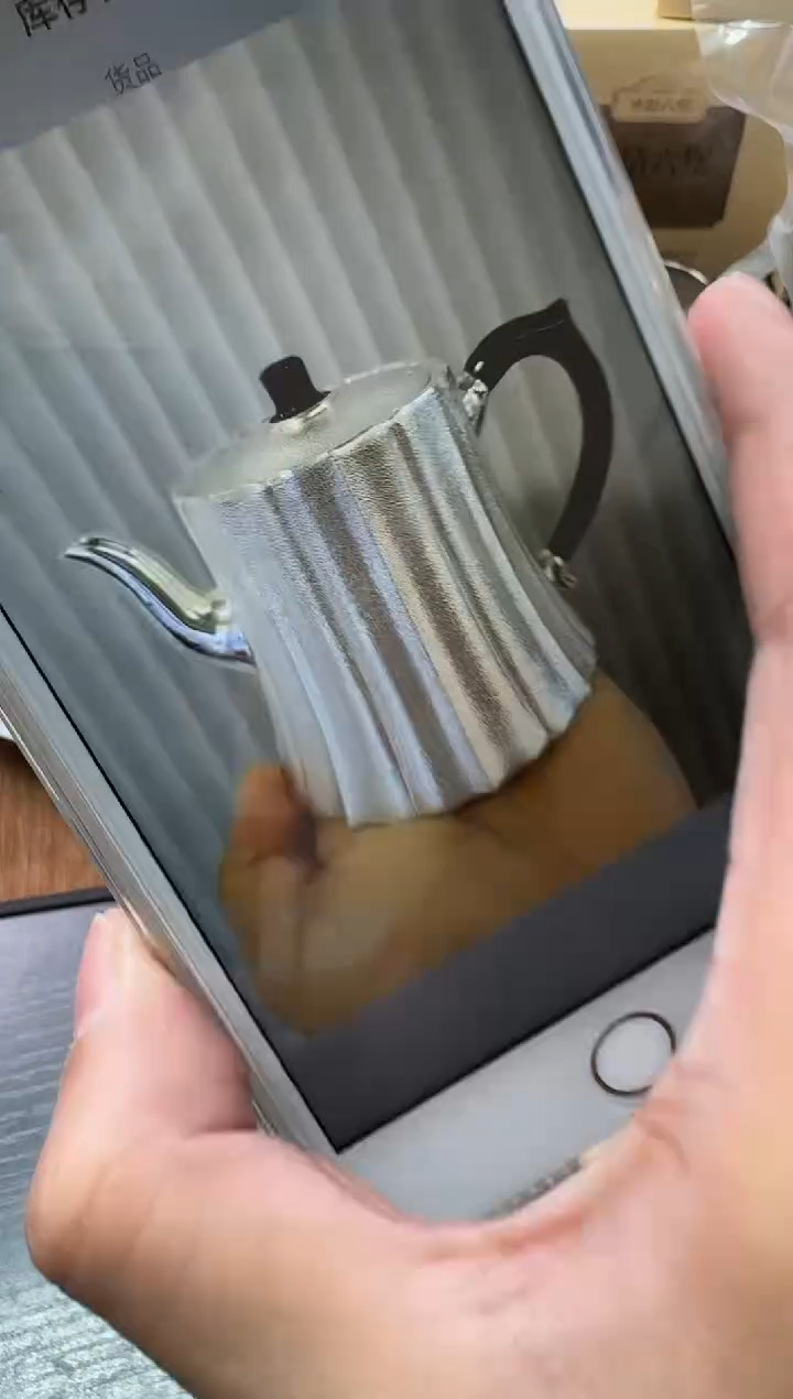 *乂*秂寸发标手作雪花银权心权意壶