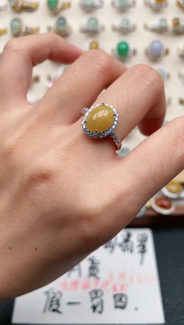 【闪购商品】翡翠戒指银S925镶嵌1111