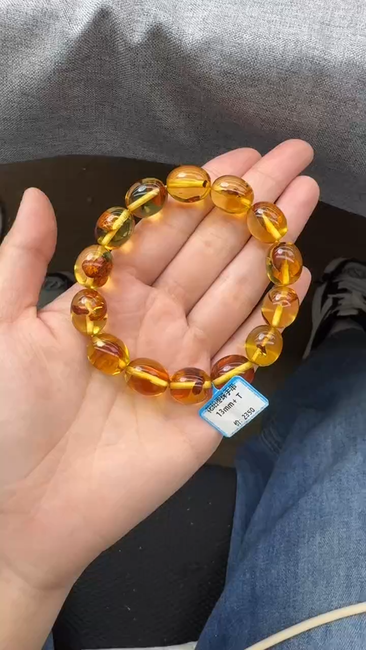 【闪购商品】琥珀手串未镶嵌667秒拍号