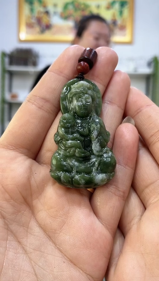 未镶嵌岫玉手串 