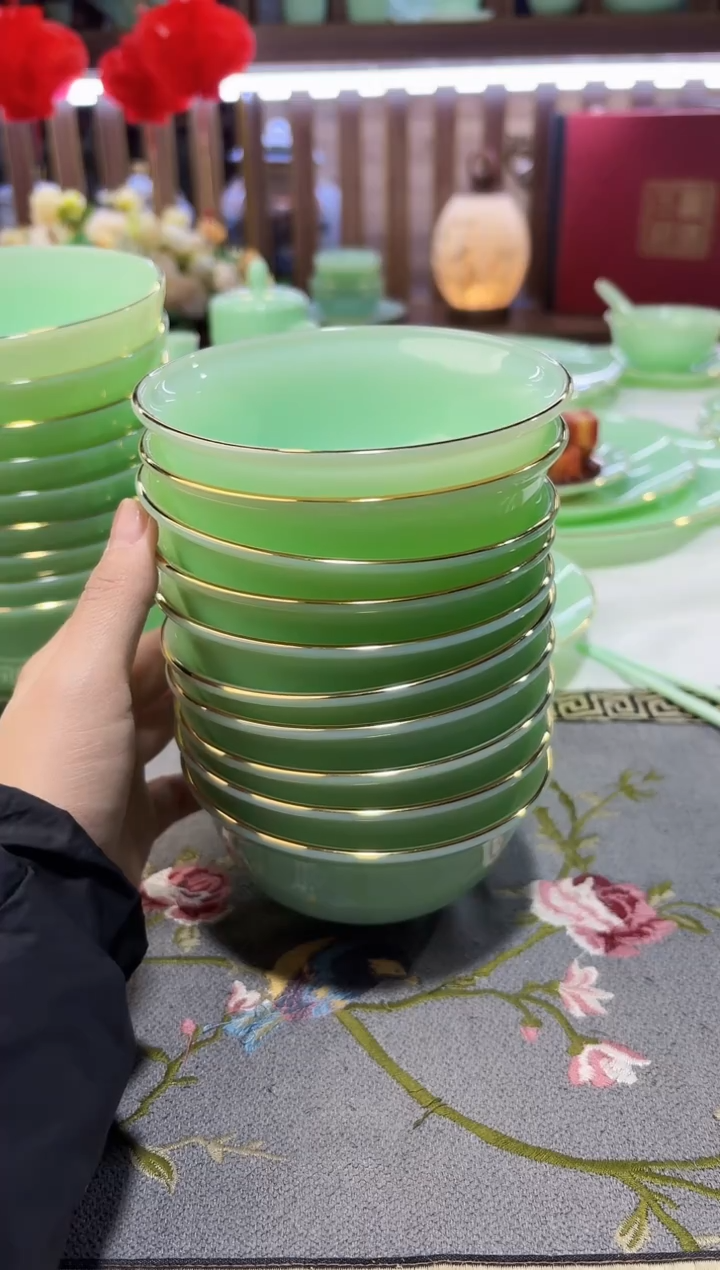 玉瓷4.5英寸饭碗10个景德镇陶瓷