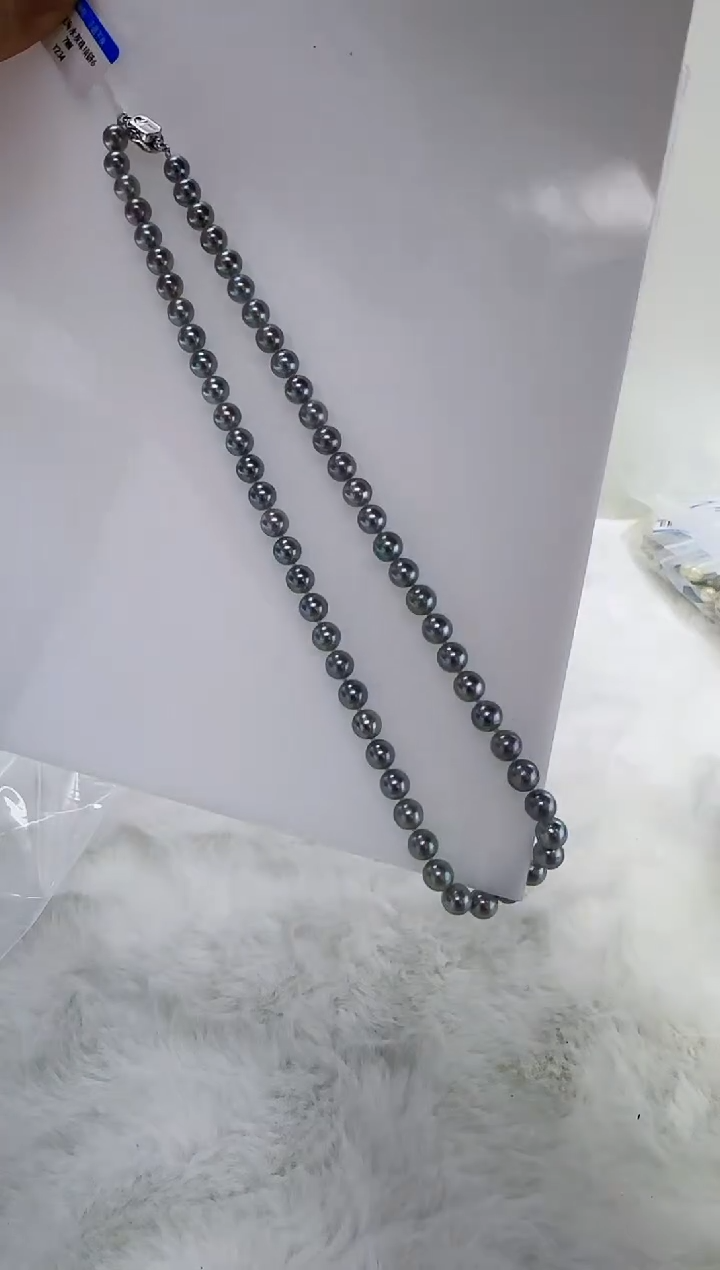未镶嵌海水珍珠DA珍珠串链6-7 y234
