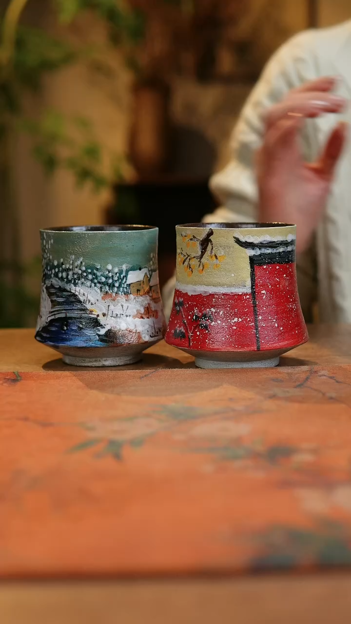 【闪购商品】瓷片1754景德镇手工手绘釉下彩高温瓷