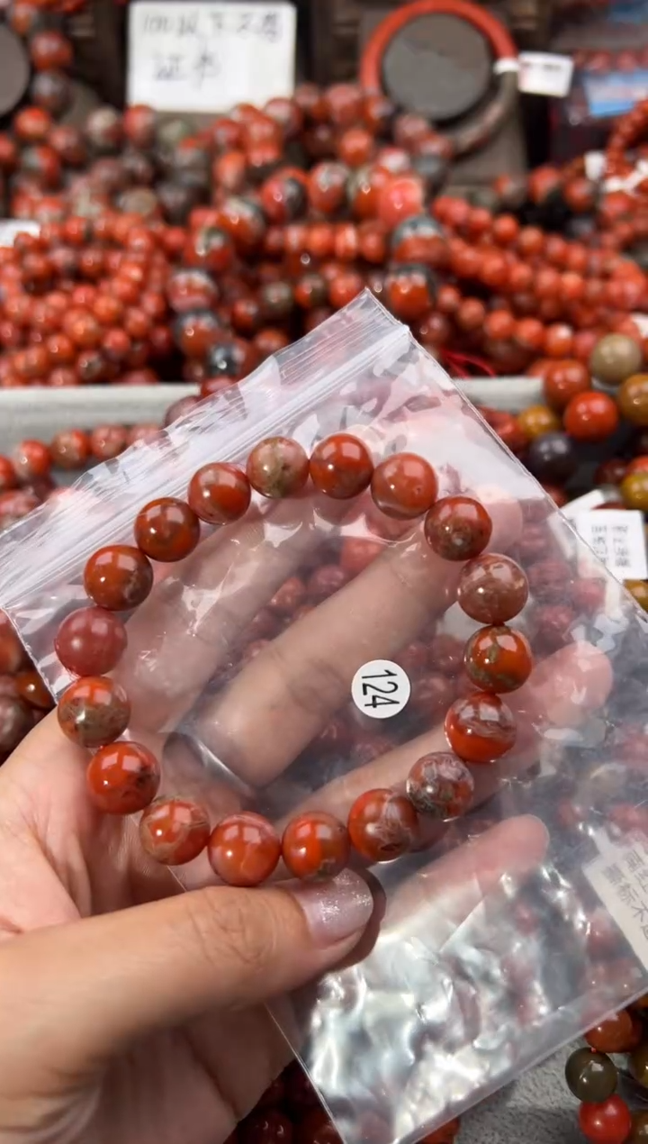 南红玛瑙手串未镶嵌11+