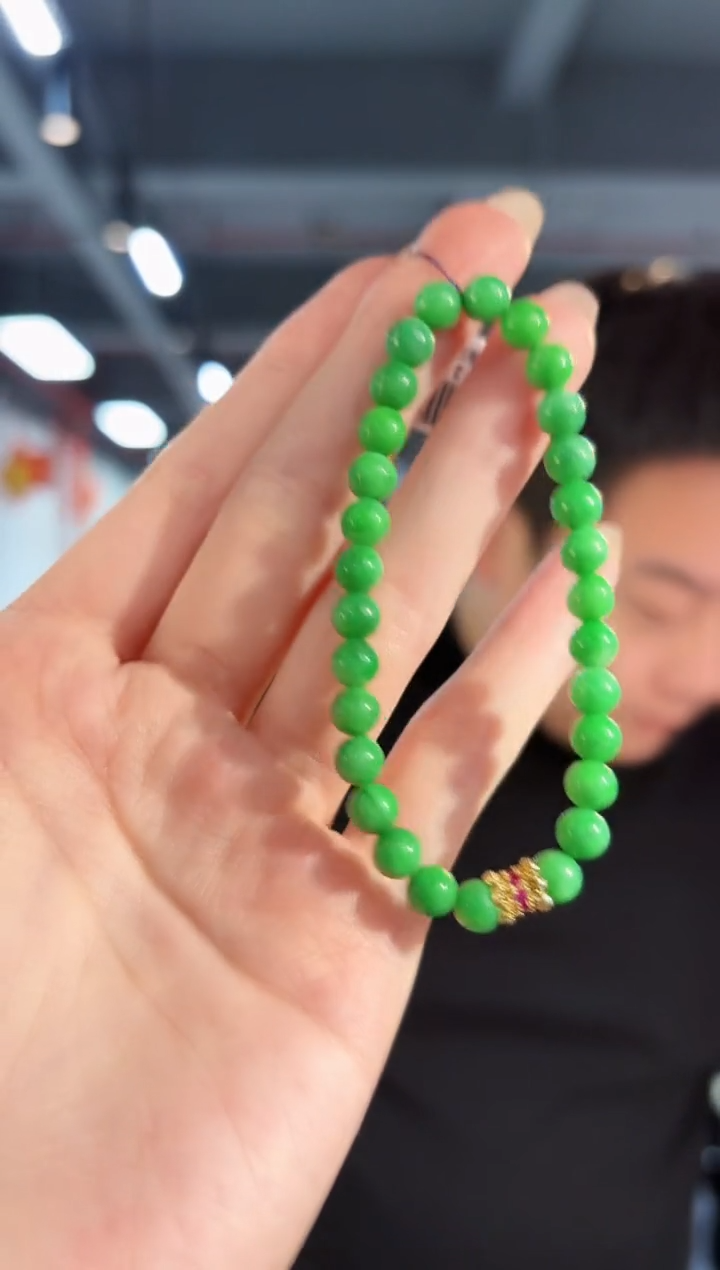 【闪购商品】翡翠手串未镶嵌缅料A货/支持复检/一件