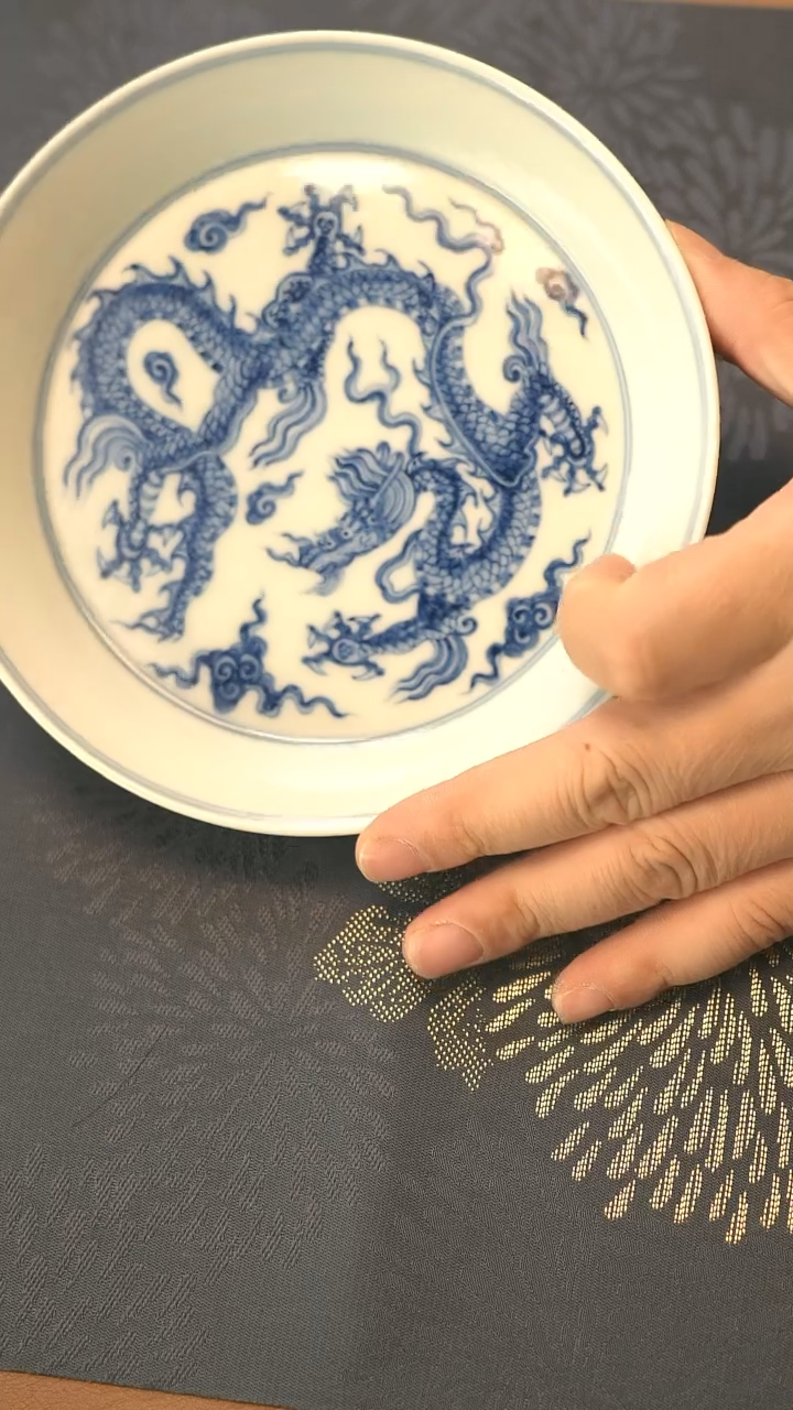 中式垂虹慕古云龙纹壶承