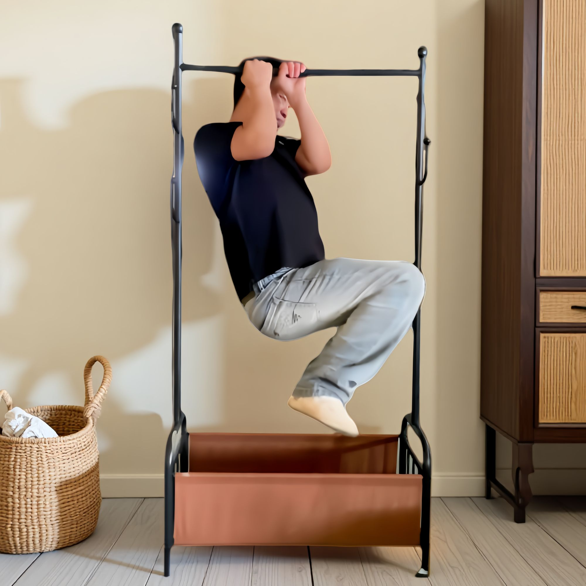 家用挂衣架落地衣帽架客厅可移动衣服架房间阳台立式衣架子晾衣架