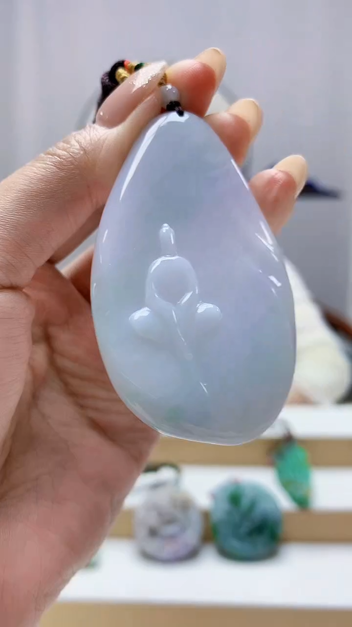 未镶嵌定制翡翠4852MM-毛货挂件62