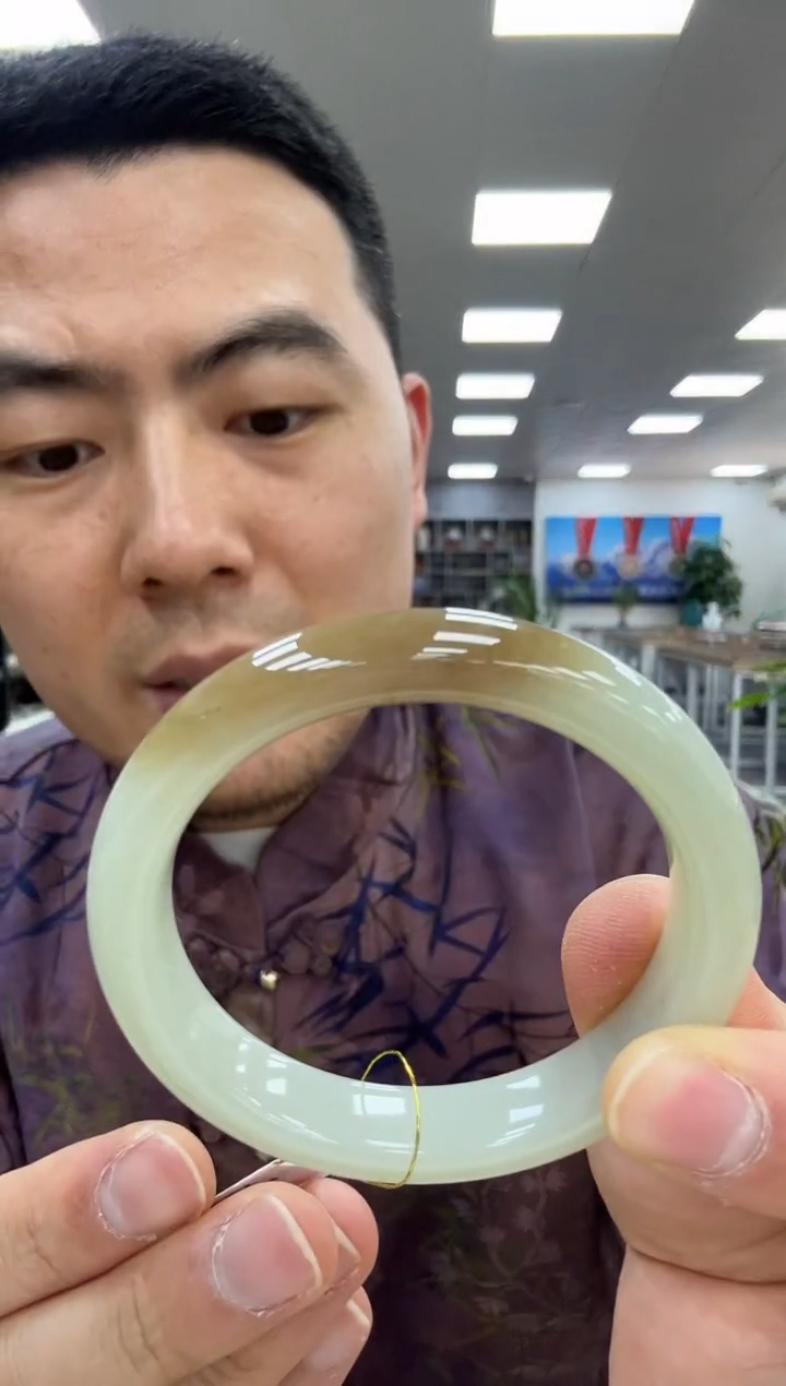 【闪购商品】和田玉未镶嵌手镯53.5  919