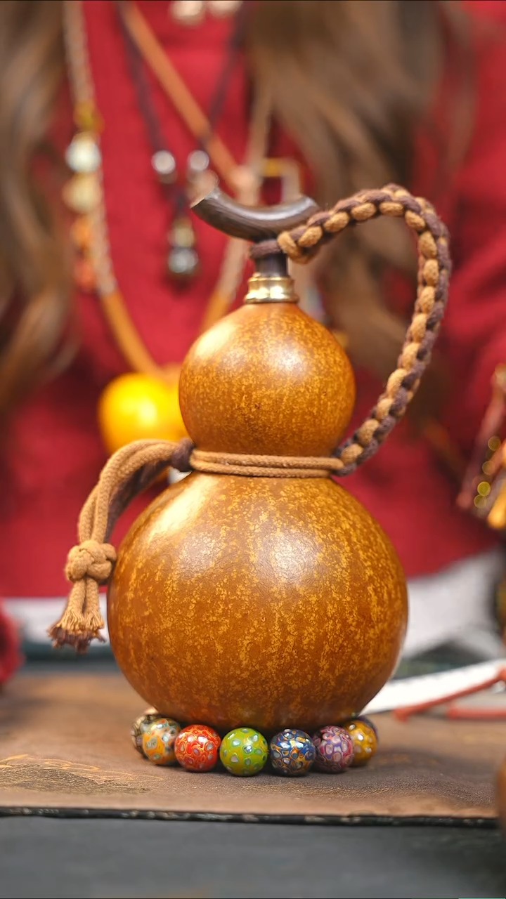 【闪购商品】WB190大漆酒葫芦不包手串及旋转底座