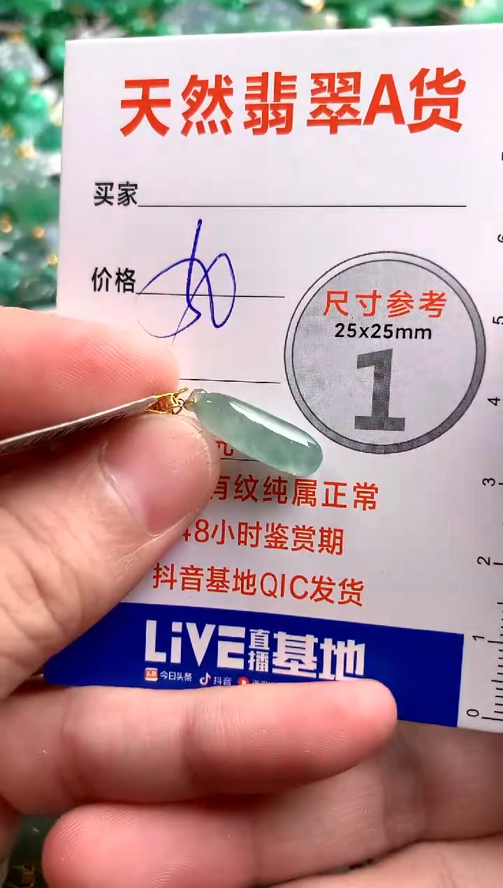 【闪购商品】翡翠颈饰18K金镶嵌13002608