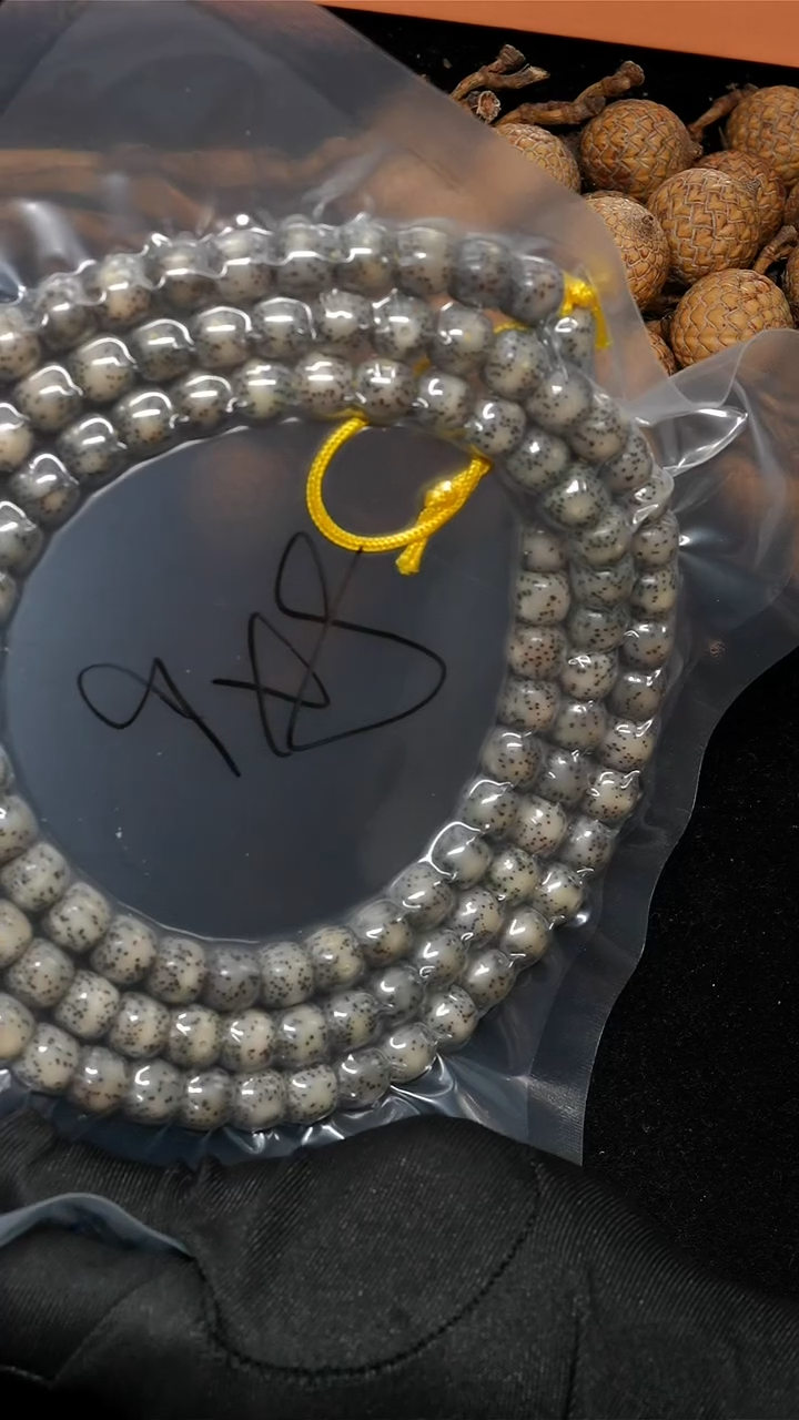 手串星月菩提9*8多圈108黑武士-E21-888