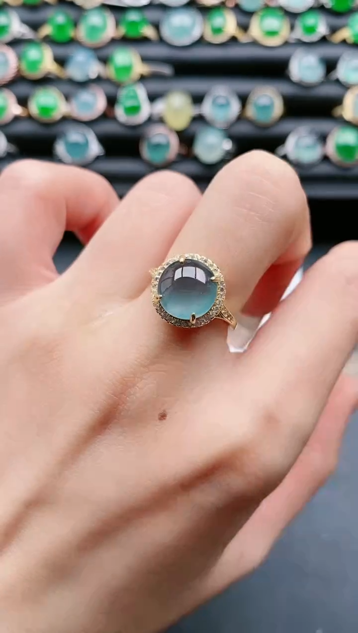 【闪购商品】翡翠戒指银S925镶嵌1111111111111