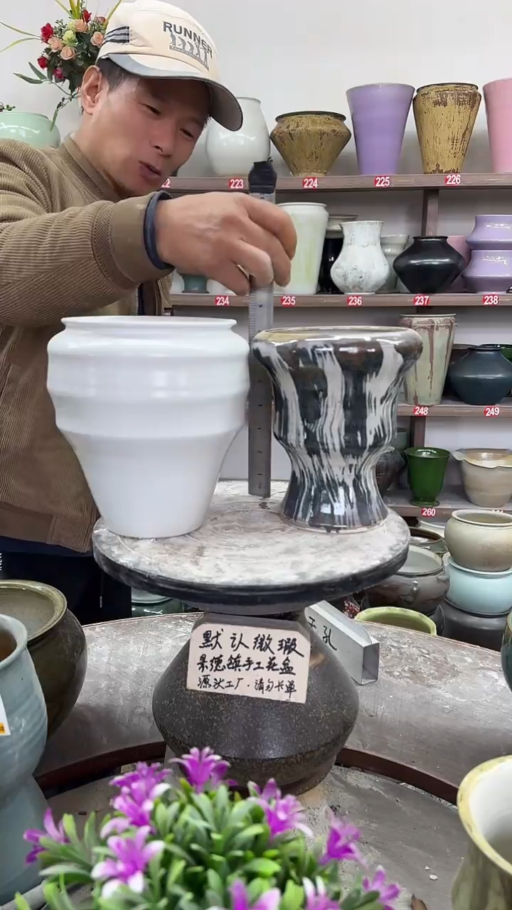 12-9-高19口13瑕-花盆