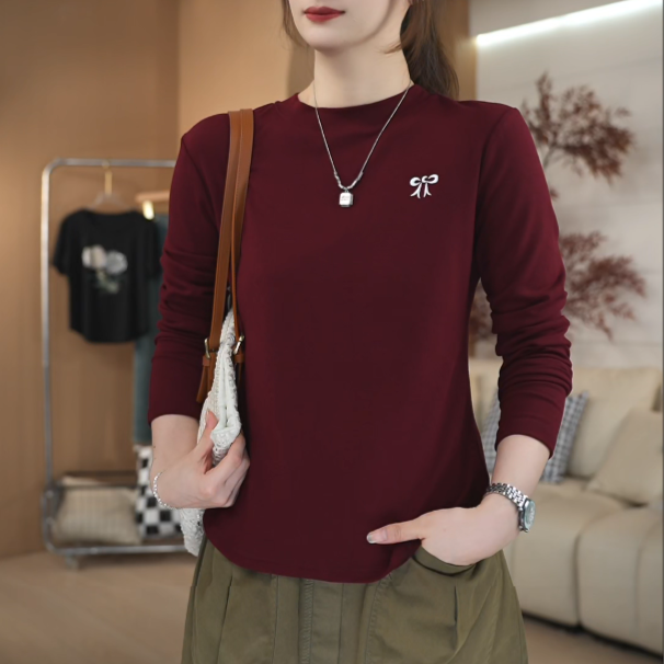 956# 减龄遮肉 修身显瘦 长袖