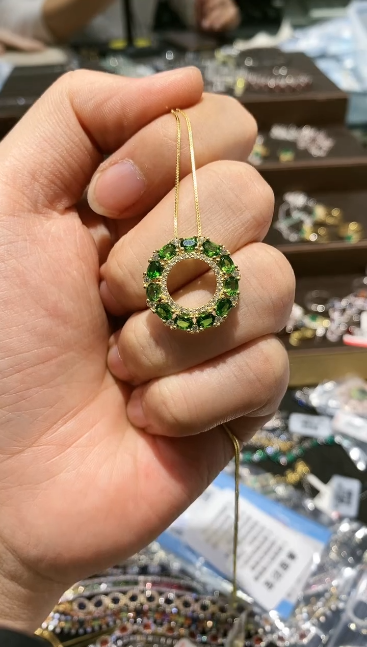 【闪购商品】锂辉石吊坠银S925镶嵌吊坠