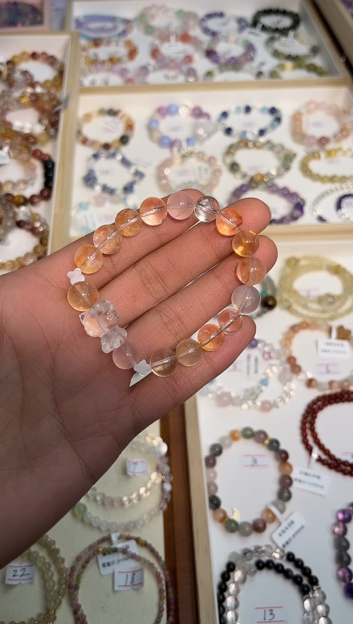 【闪购商品】水晶手链未镶嵌胶花多宝