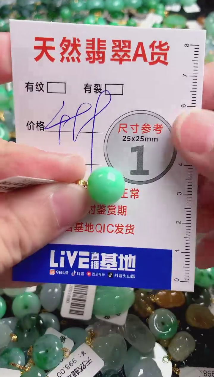 翡翠18K金镶嵌颈饰0045928989