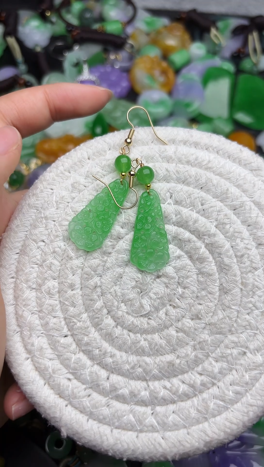 颈饰未镶嵌翡翠缅甸翡翠吊坠