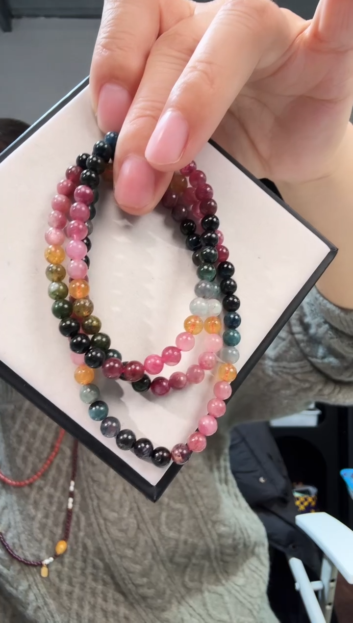 未镶嵌手链碧玺优0690 约5mm