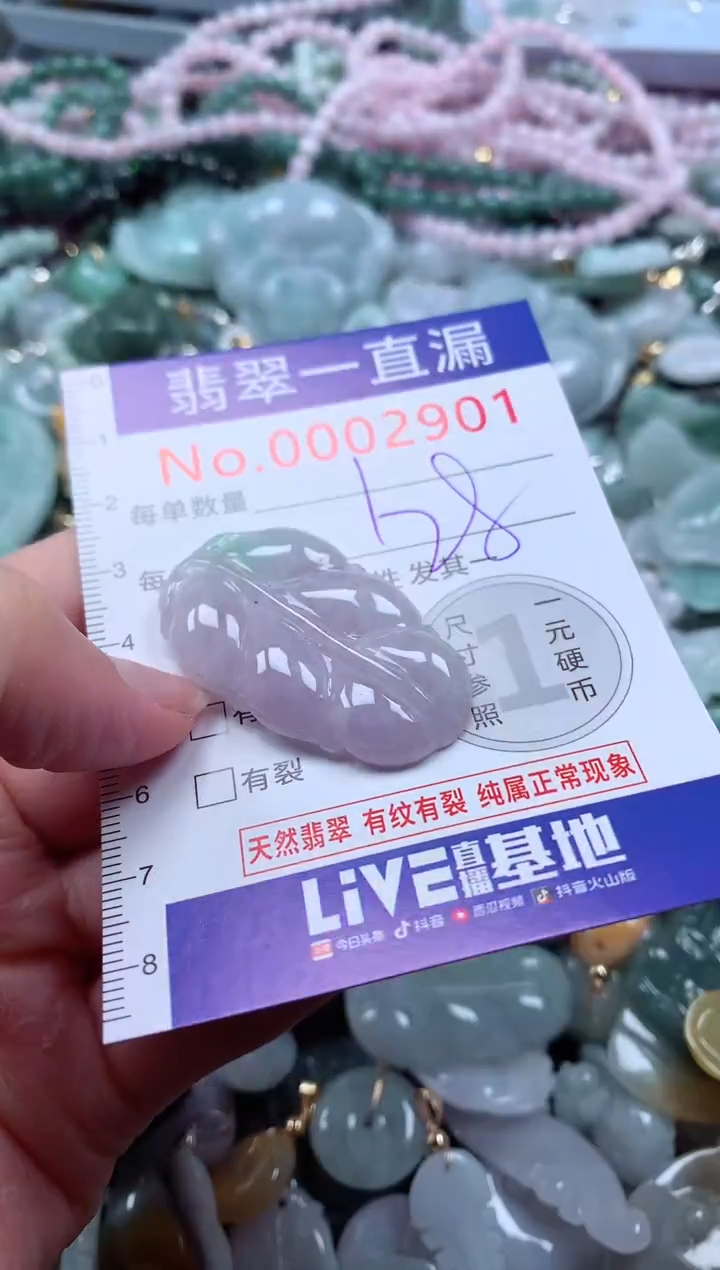 翡翠未镶嵌吊坠(不含链)2901