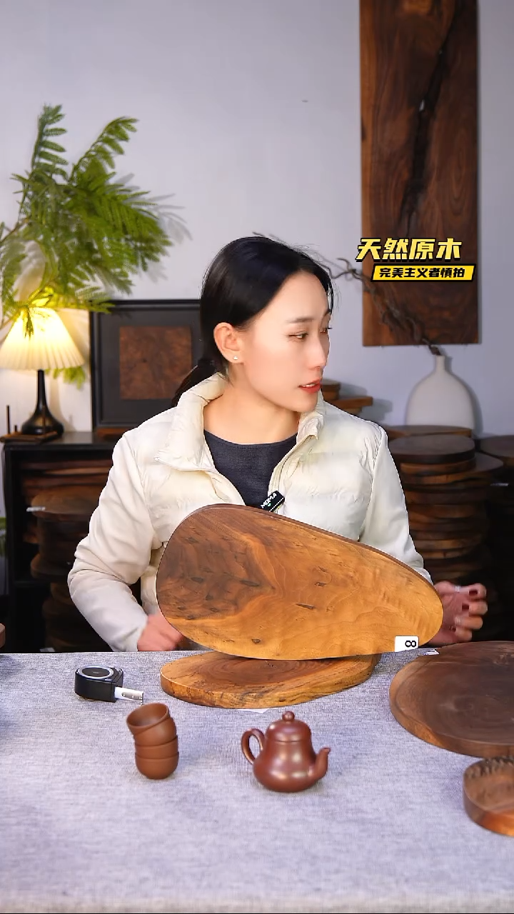 木北美黑胡桃原木.干裂疤结不属于商品质量问题完美主义者慎拍