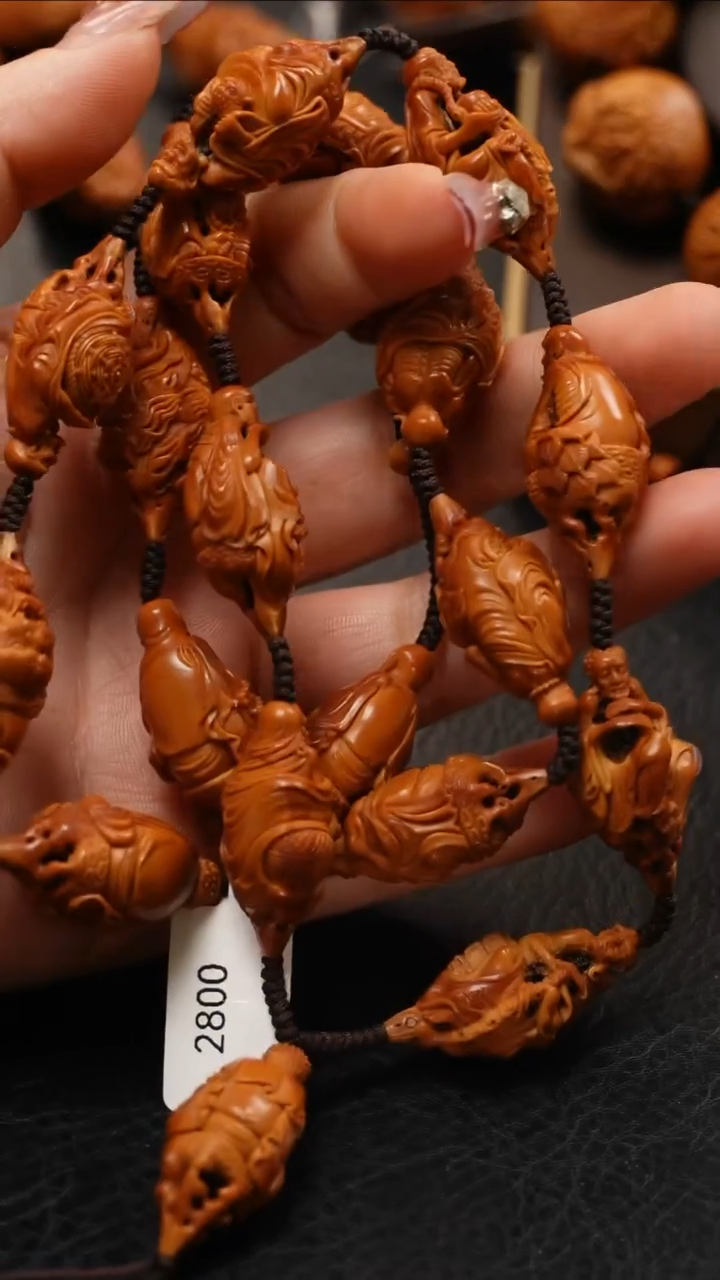 【闪购商品】橄榄核手串/手链橄榄核雕文玩作品