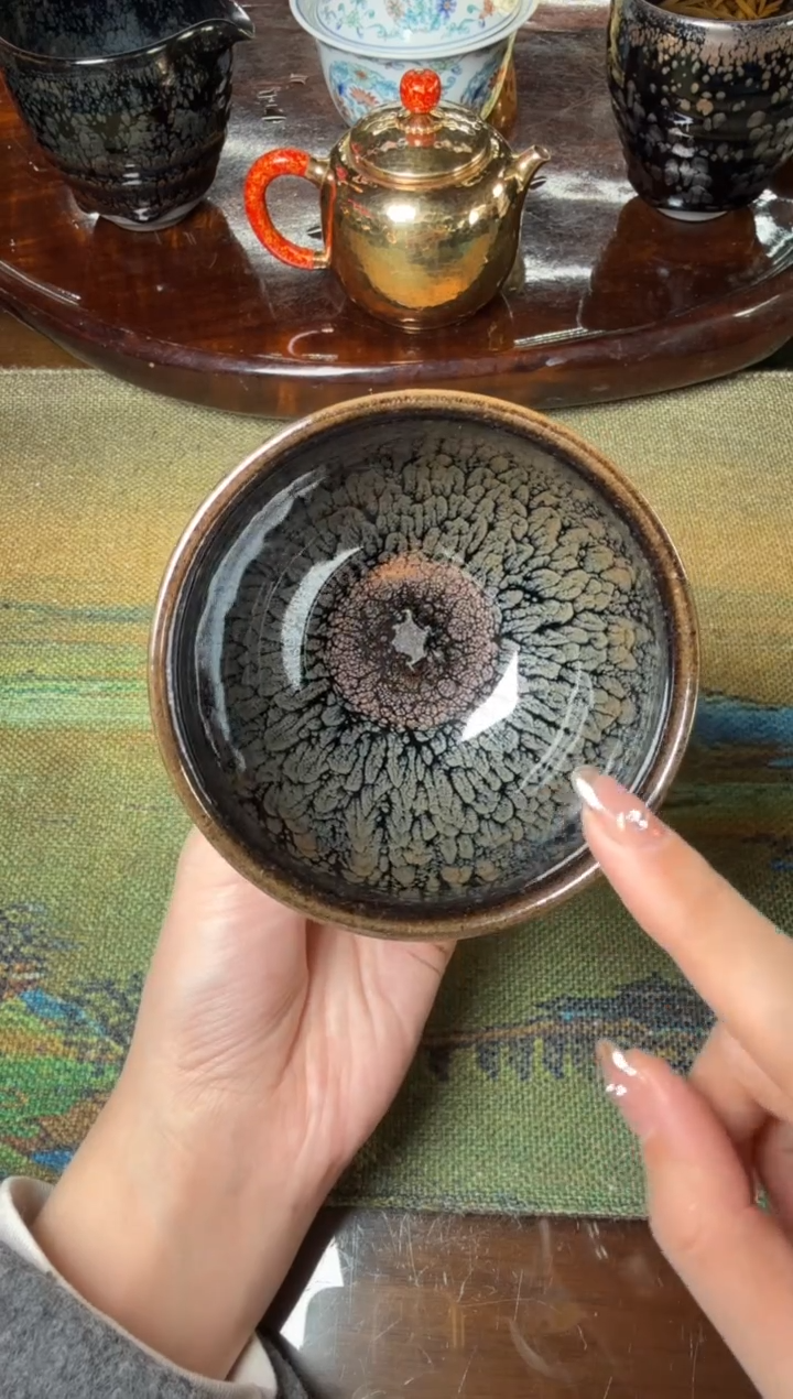 茶盏阙梅娇水墨牡丹20