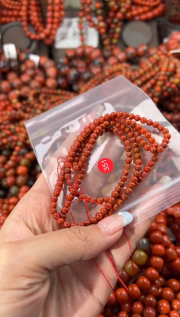 未镶嵌手串南红玛瑙4+