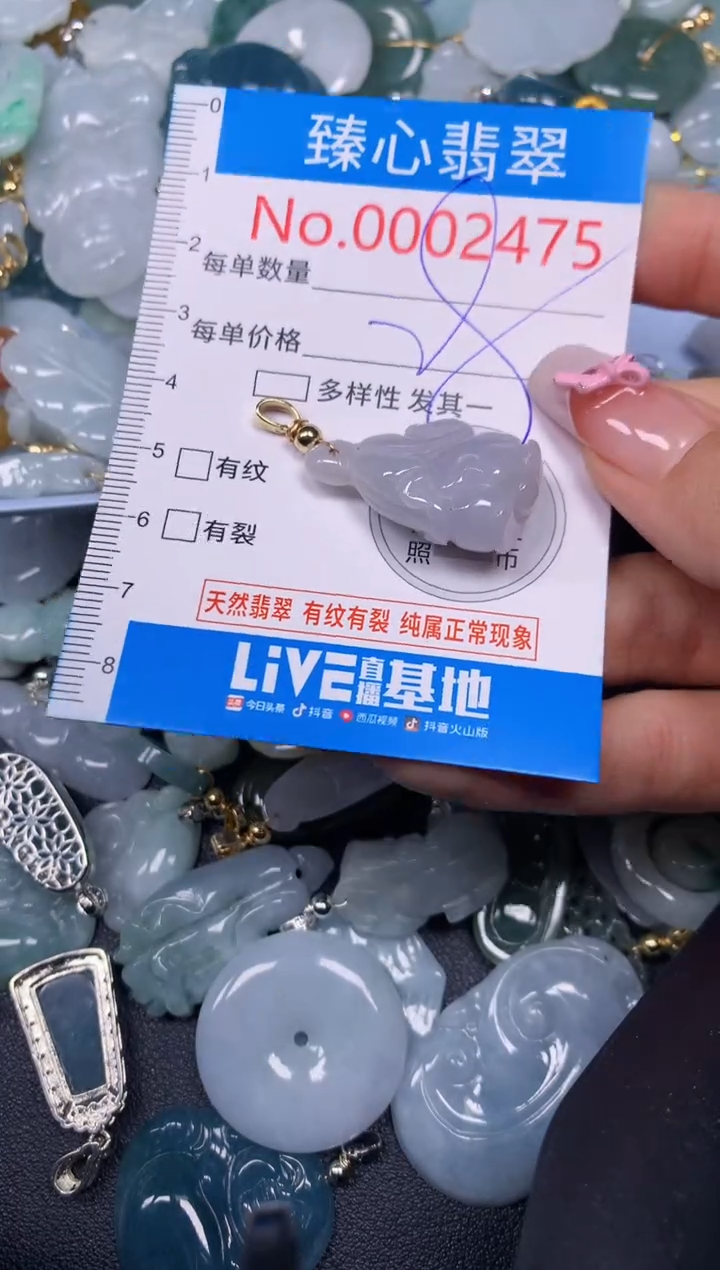 【闪购商品】翡翠颈饰未镶嵌含绳0002475