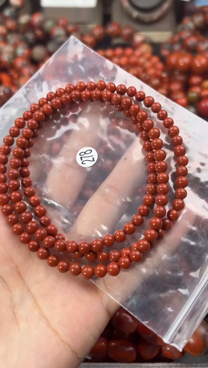 南红玛瑙手串未镶嵌5+